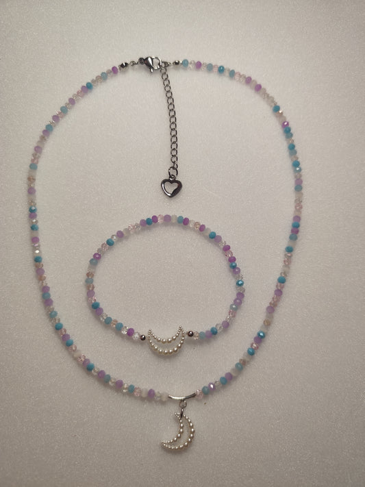 Conjunto luna arcoiris.
