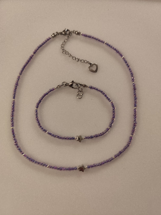 Conjunto Estrella lila